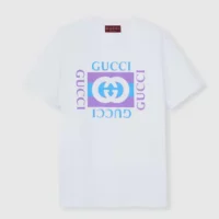 Gucci Women Cotton Jersey T-shirt with Print ‎837959XJHG9 (1)
