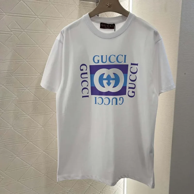 Camiseta Gucci de algodón para mujer con estampado ‎837959XJHG9