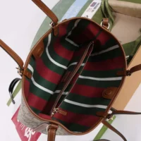 Gucci Women GG Emblem Medium Tote Bag-Brown ‎815214FAD6L9758 (1)