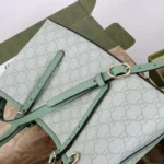 Gucci Women GG Emblem Medium Tote Bag-Green 815214 FAD6L 8458