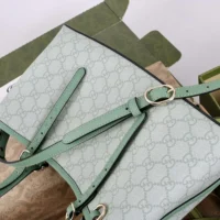 Gucci Women GG Emblem Medium Tote Bag-Green 815214 FAD6L 8458 (1)