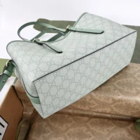 Gucci Women GG Emblem Medium Tote Bag-Green 815214 FAD6L 8458 (1)