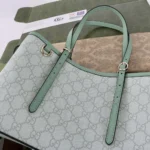 Gucci Women GG Emblem Medium Tote Bag-Green 815214 FAD6L 8458