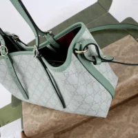 Gucci Women GG Emblem Medium Tote Bag-Green 815214 FAD6L 8458 (1)