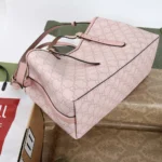 Gucci Women GG Emblem Medium Tote Bag-Pink 815214FAD6L8459