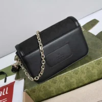 Gucci Women Go Small Shoulder Bag-Nero 826761 FAEKK 1000 (1)