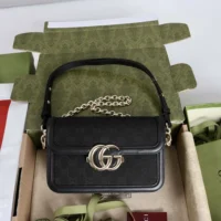 Gucci Women Go Small Shoulder Bag-Nero 826761 FAEKK 1000 (1)