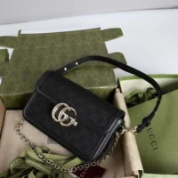 Gucci Women Go Small Shoulder Bag-Nero 826761 FAEKK 1000 (1)