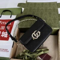 Gucci Women Go Small Shoulder Bag-Nero 826761 FAEKK 1000 (1)