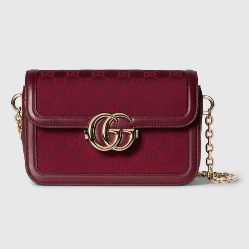 Borsa a tracolla piccola Gucci Go da donna, marrone 826761FAEKL6207
