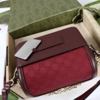Gucci Women Go Small Shoulder Bag-Maroon 826761FAEKL6207 (1)