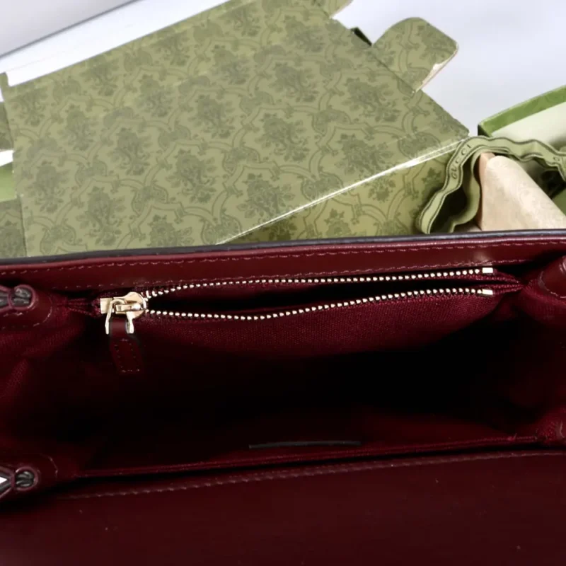 Borsa a tracolla piccola Gucci Go da donna, marrone 826761FAEKL6207