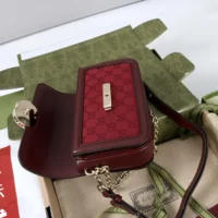 Gucci Women Go Small Shoulder Bag-Maroon 826761FAEKL6207 (1)