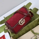 Gucci Women Go Small Shoulder Bag-Maroon 826761FAEKL6207