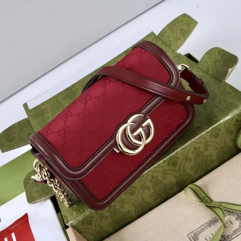 Borsa a tracolla piccola Gucci Go da donna, marrone 826761FAEKL6207