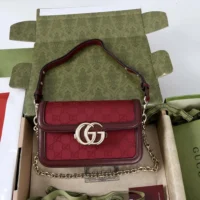 Gucci Women Go Small Shoulder Bag-Maroon 826761FAEKL6207 (1)