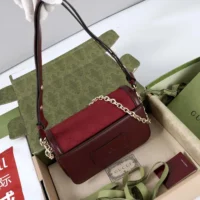 Gucci Women Go Small Shoulder Bag-Maroon 826761FAEKL6207 (1)