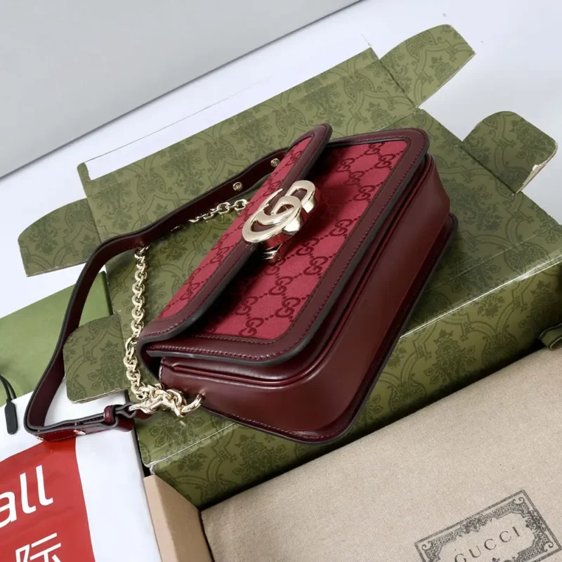 Borsa a tracolla piccola Gucci Go da donna, marrone 826761FAEKL6207