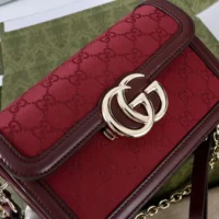 Gucci Women Go Small Shoulder Bag-Maroon 826761FAEKL6207 (1)
