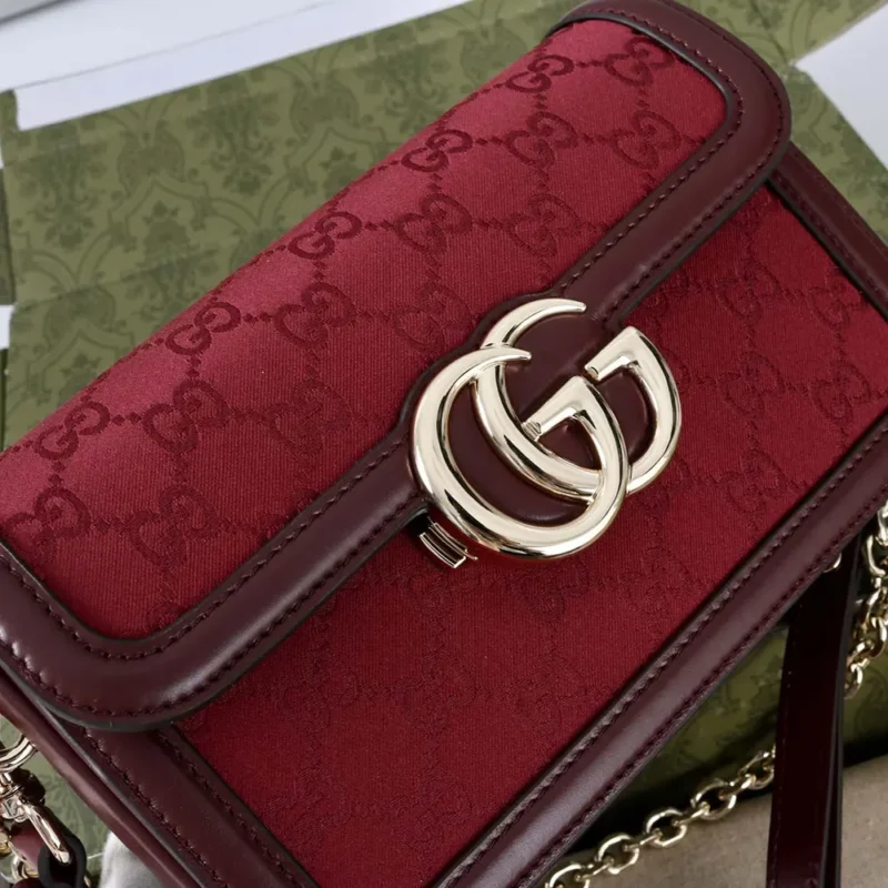 Borsa a tracolla piccola Gucci Go da donna, marrone 826761FAEKL6207