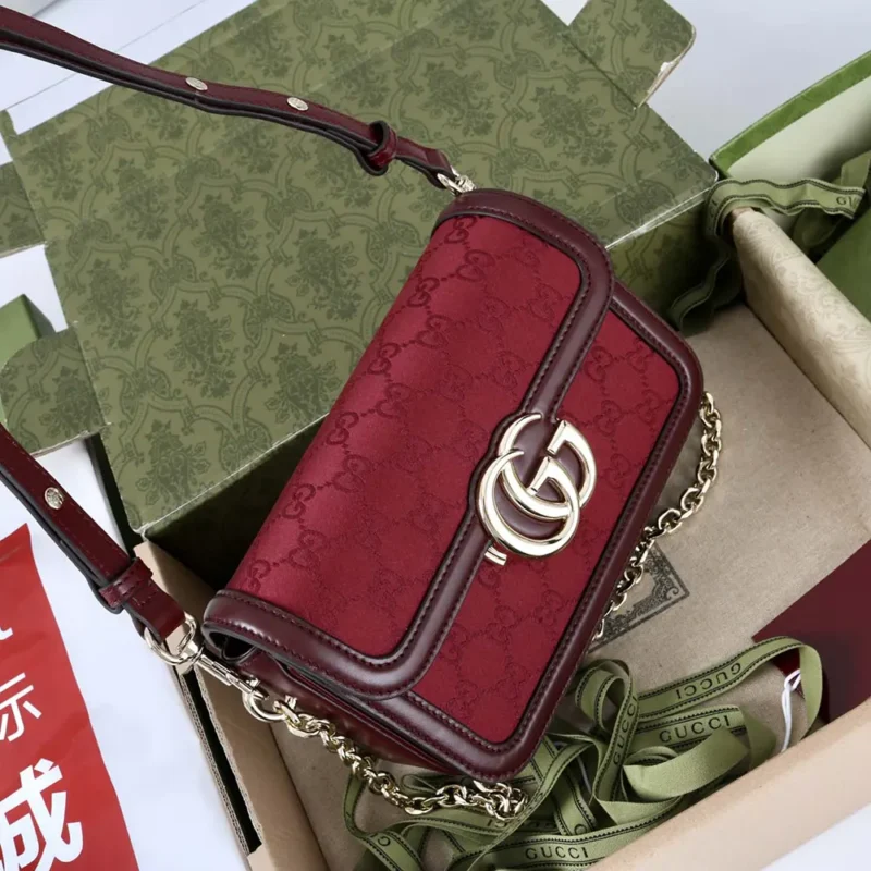 Borsa a tracolla piccola Gucci Go da donna, marrone 826761FAEKL6207