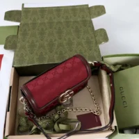 Gucci Women Go Small Shoulder Bag-Maroon 826761FAEKL6207 (1)