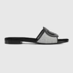 Gucci Sandalo Interlocking G Slide da donna - Nero 835723FAEA0