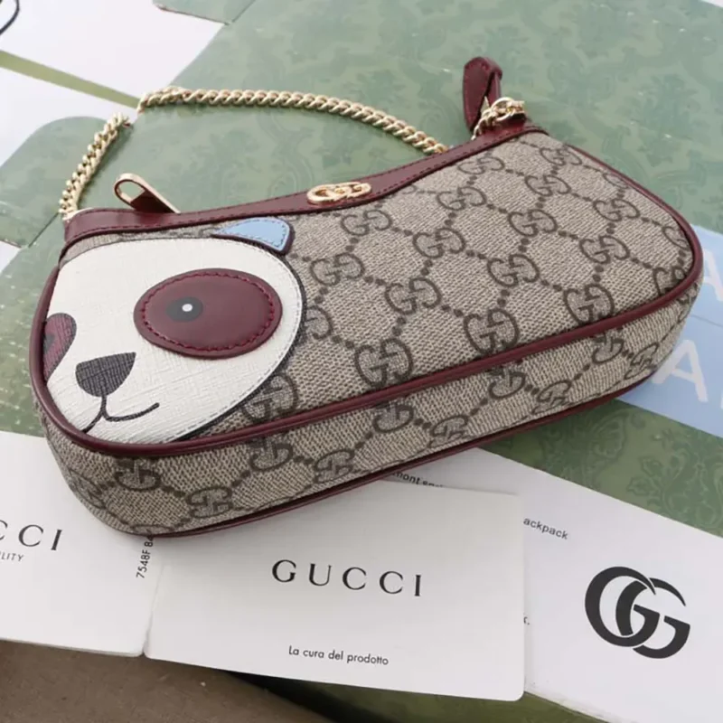 Gucci Women Ophidia Mini Bag-Dark Brown 818763FAEEO8575