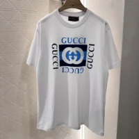 Gucci Women Printed Cotton Jersey T-shirt ‎796395XJHDB (1)