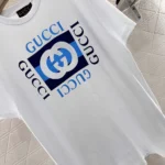 T-shirt en jersey de coton imprimé Gucci pour femme ‎796395XJHDB