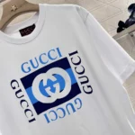 T-shirt en jersey de coton imprimé Gucci pour femme ‎796395XJHDB
