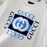 T-shirt en jersey de coton imprimé Gucci pour femme ‎796395XJHDB
