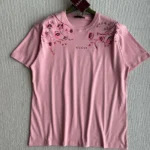 Gucci Women Soft Cotton Jersey T-shirt with Print-Pink
