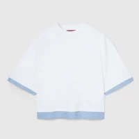 Gucci Women Soft Jersey T-shirt with Embroidery ‎833049XJHGV (1)