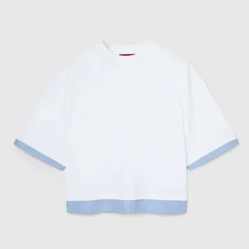 Gucci Women Soft Jersey T-shirt with Embroidery ‎833049XJHGV