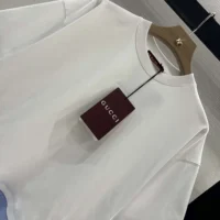 Gucci Women Soft Jersey T-shirt with Embroidery ‎833049XJHGV (1)