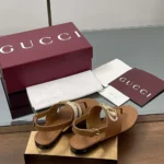 Gucci Women Thong Sandal with Horsebit-Brown 834431AAEZJ