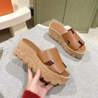 Hermes Women Eze 30 Sandal-Brown H221026ZA3 (1)