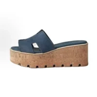 Hermes Women Eze 30 Sandal-Navy H232150ZQ8 (1)