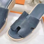 Hermes Women Eze 30 Sandal-Navy H232150ZQ8