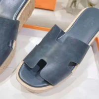 Hermes Women Eze 30 Sandal-Navy H232150ZQ8 (1)
