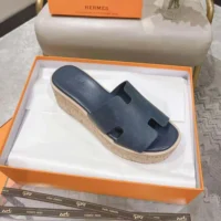Hermes Women Eze 30 Sandal-Navy H232150ZQ8 (1)