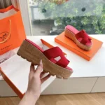 Hermes Women Eze 30 Sandal-Red H232150Z2K