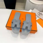 Hermes Women Oran Sandal-Light Blue H202272Z