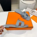 Hermes Women Oran Sandal-Light Blue H202272Z