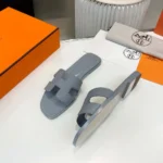 Hermes Women Oran Sandal-Light Blue H202272Z