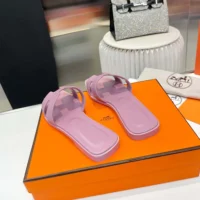 Hermes Women Oran Sandal-Light Purple H202230Z (1)