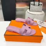 Sandalo Hermes Oran da donna - Viola chiaro H202230Z