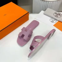Hermes Women Oran Sandal-Light Purple H202230Z (1)