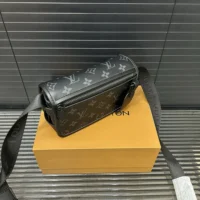 Louis Vuitton LV Men Bosphore Wearable Wallet Monogram Eclipse-Black M12599 (1)